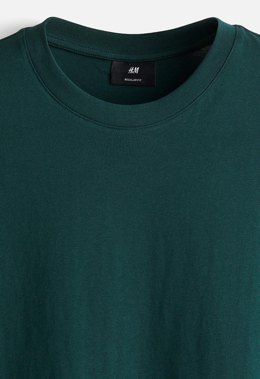 H&M - Regular fit t-shirt - forest green