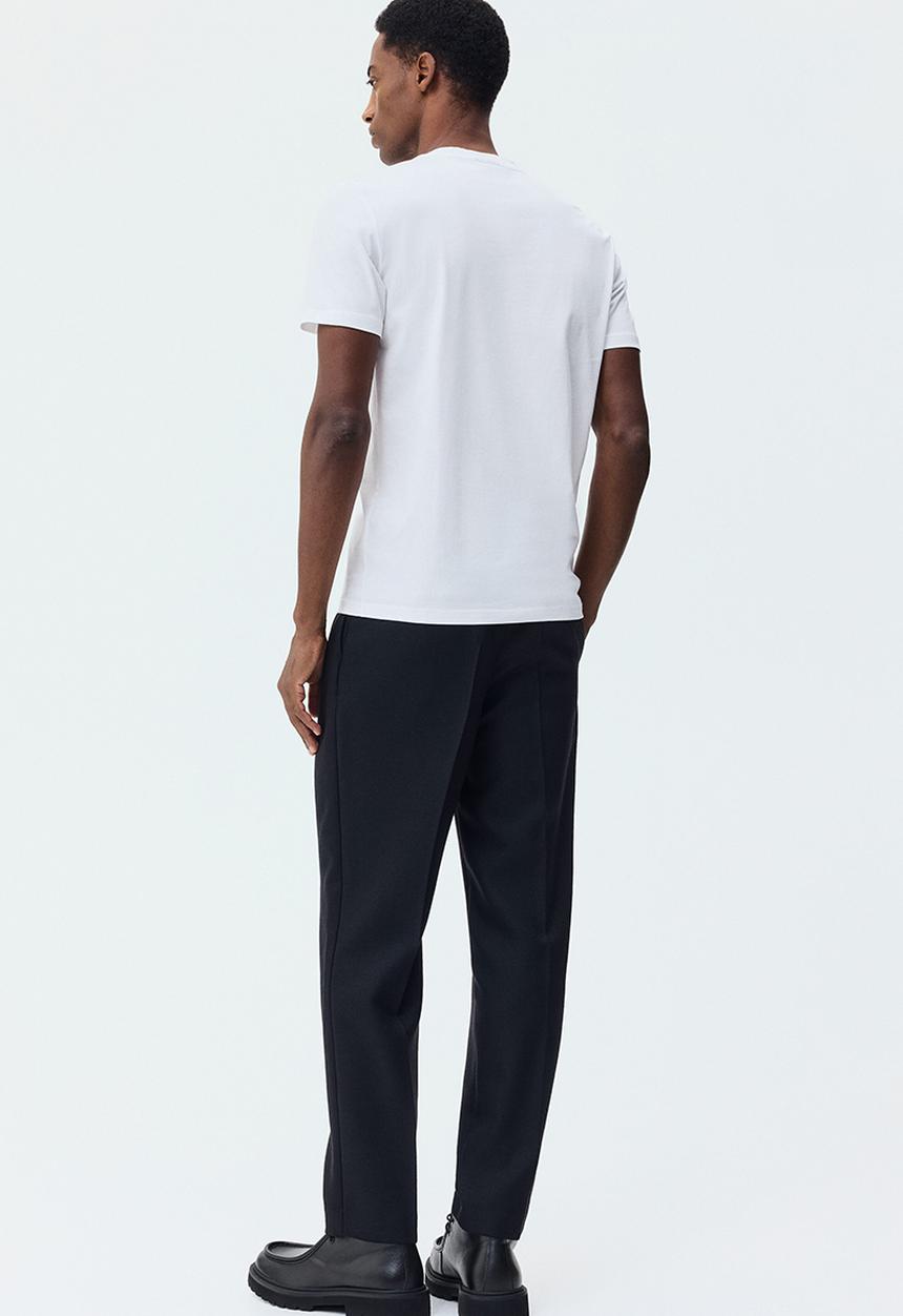 H&M - Slim fit pima cotton t-shirt - white