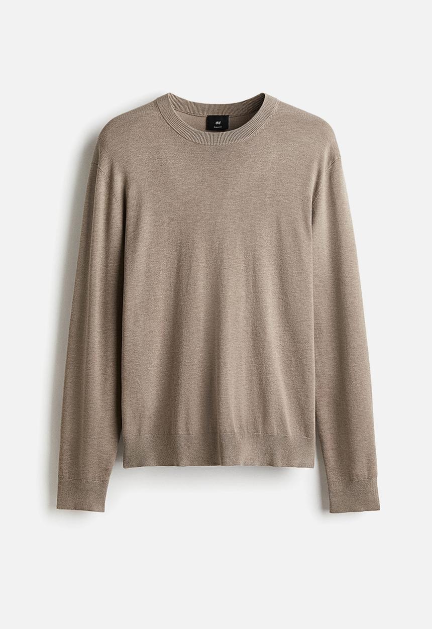 H&M - Regular fit fine-knit jumper - beige