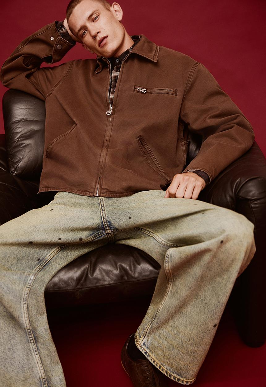 H&M - Canvas workwear jacket - brown