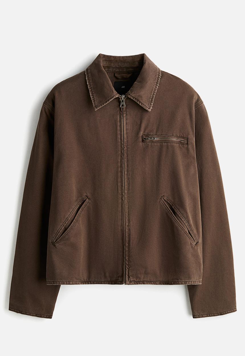 H&M - Canvas workwear jacket - brown
