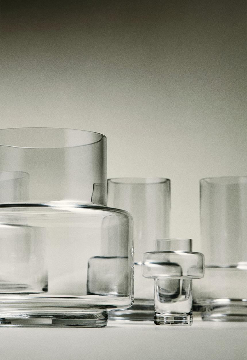 H&M - Tiered glass vase - transparent