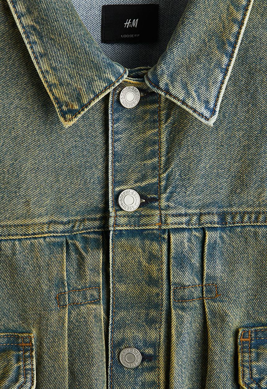 H&M - Loose fit denim jacket - denim blue 
