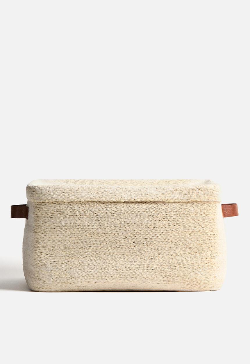 H&M - Large seagrass storage basket - light beige