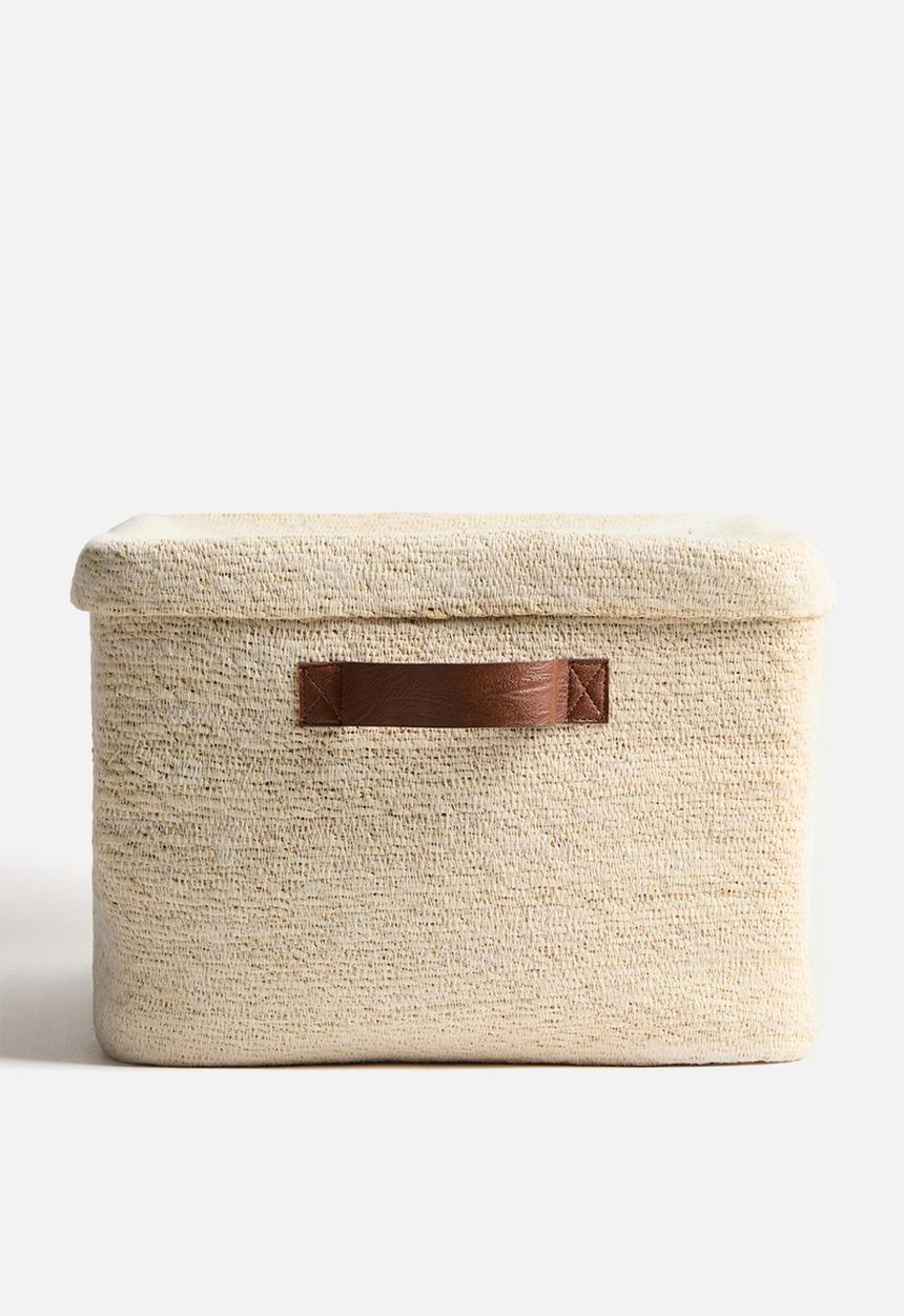 H&M - Large seagrass storage basket - light beige