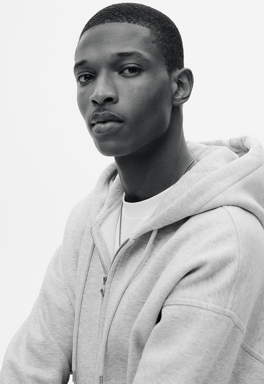 H&M - Oversized fit zip-through hoodie - grey marl