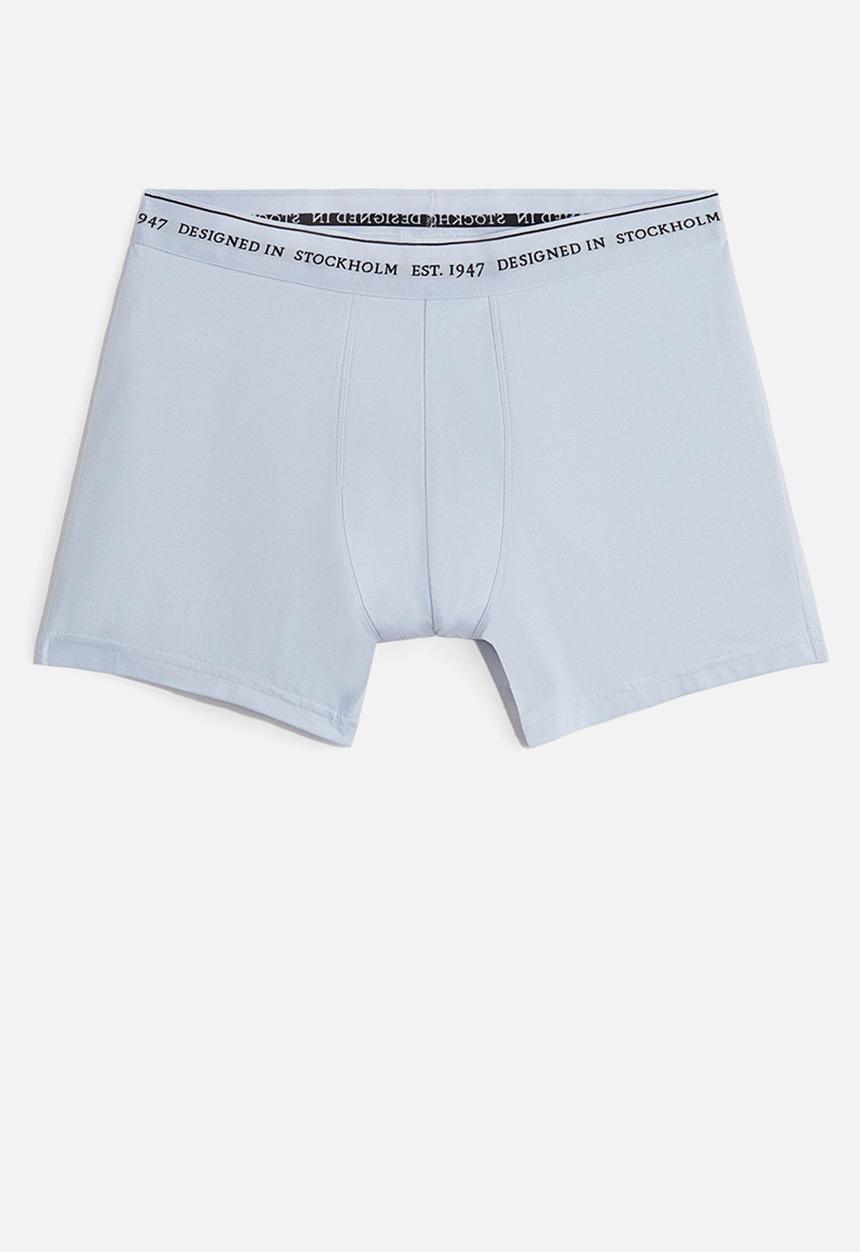 H&M - 3 pack coolmax® mid trunks - light blue & dark grey