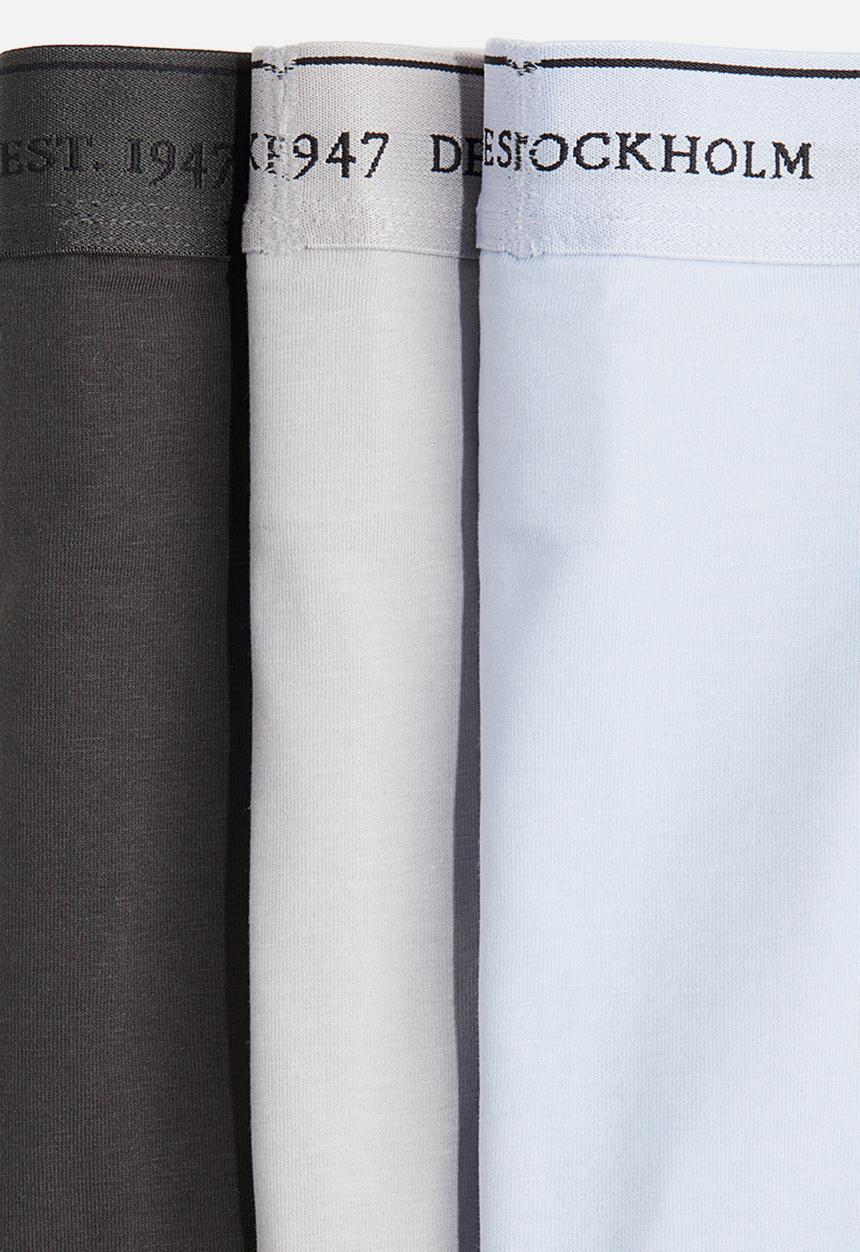 H&M - 3 pack coolmax® short trunks - light blue & dark grey