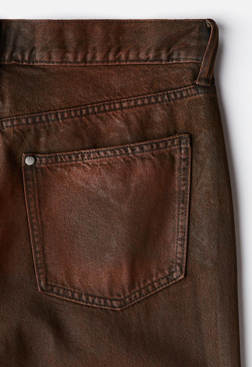 H&M - Straight relaxed jeans - rust brown