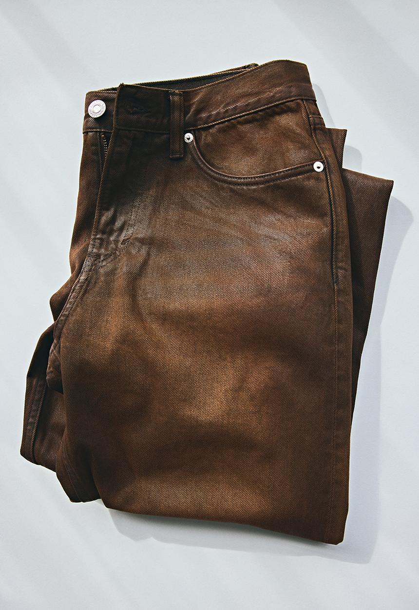 H&M - Straight relaxed jeans - rust brown