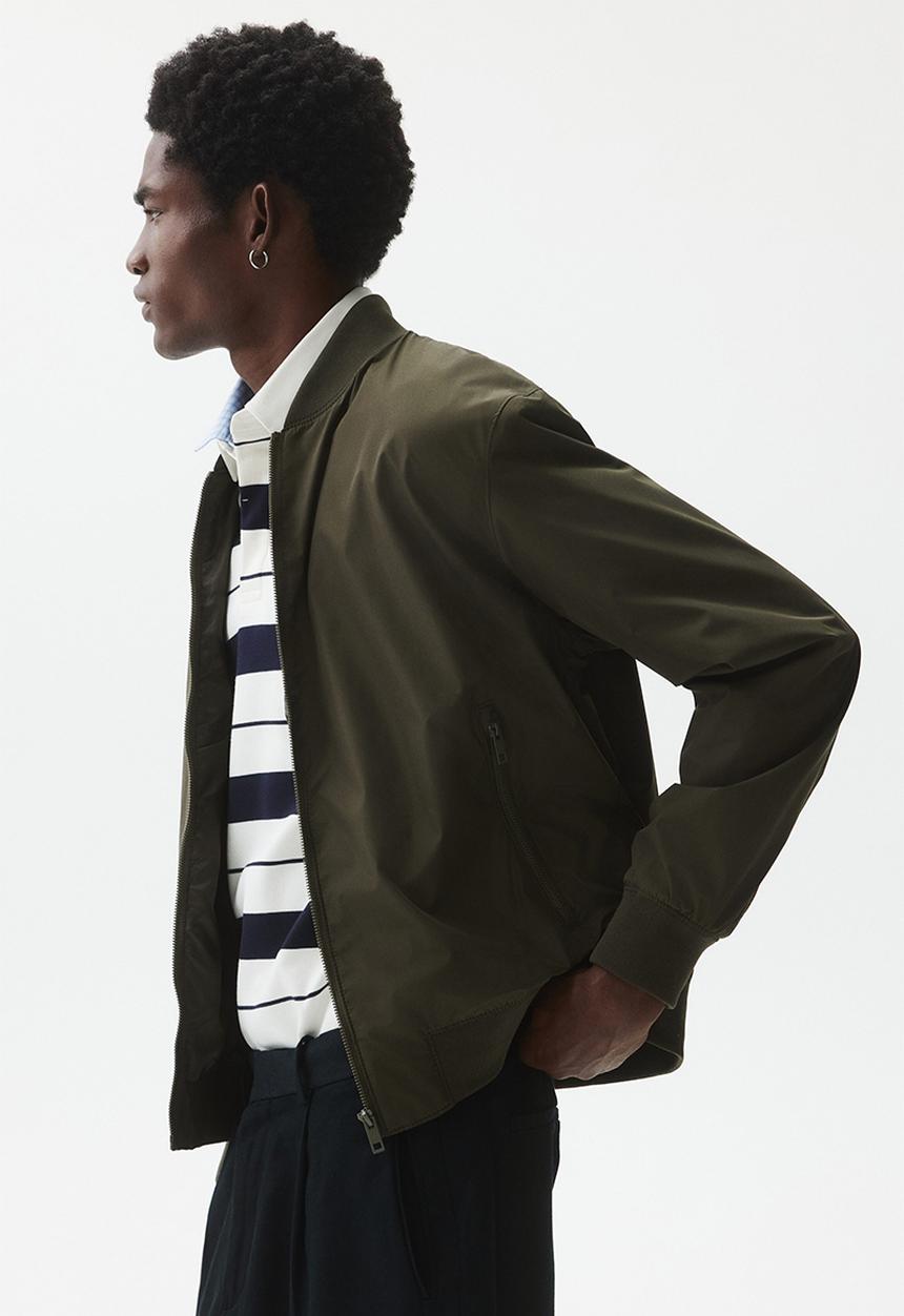 H&M - Lightweight bomber jacket - dark khaki green