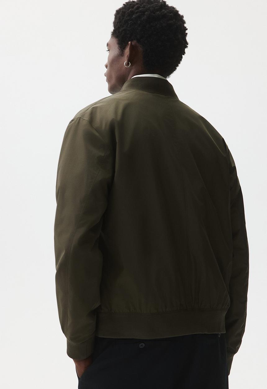 H&M - Lightweight bomber jacket - dark khaki green