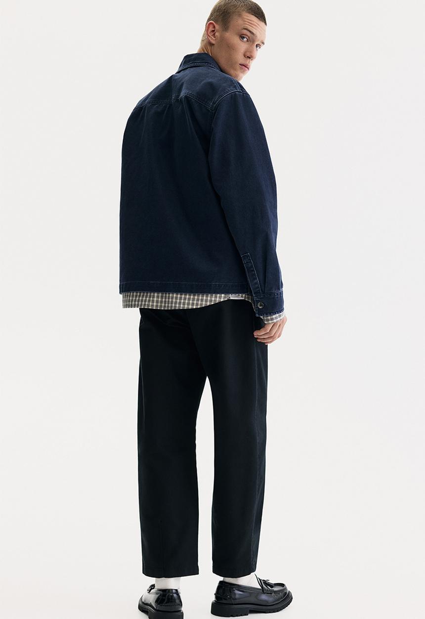 H&M - Loose fit utility overshirt - dark blue