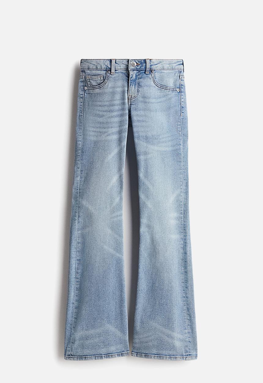 H&M - Flared low jeans - light denim blue 