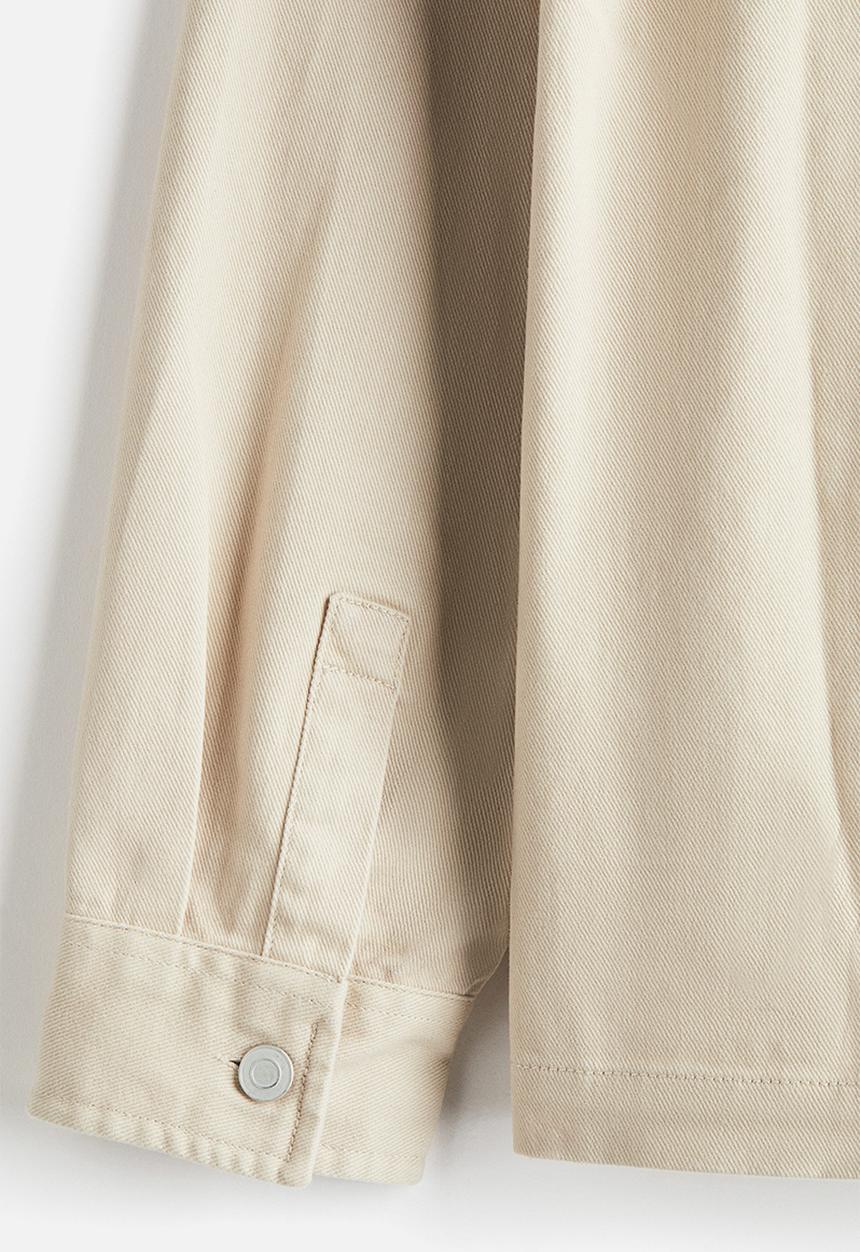 H&M - Loose fit utility overshirt - light beige