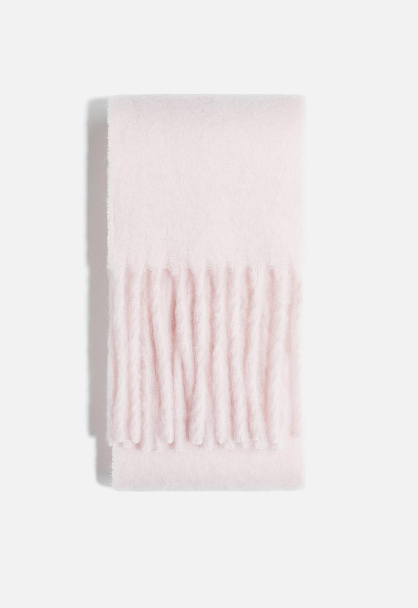 H&M - Fluffy scarf - light pink 