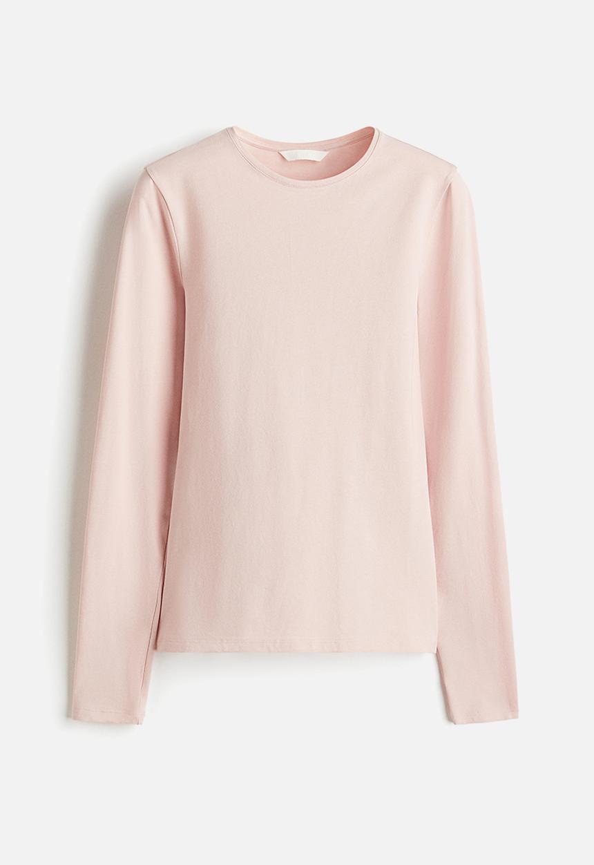H&M - Fitted cotton top - pink