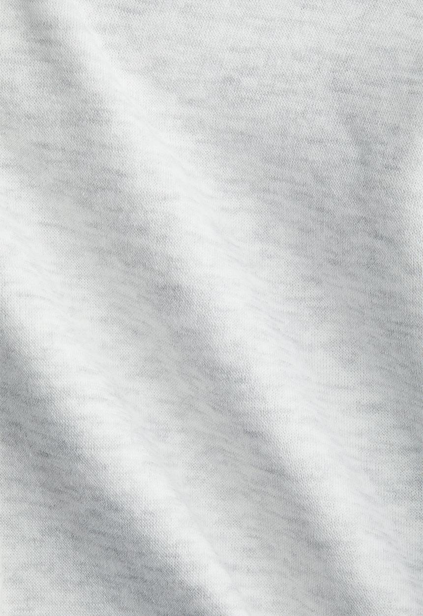 H&M - Cropped zip-through hoodie - light grey marl