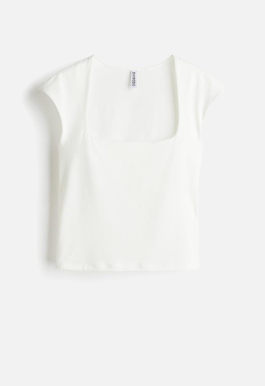 H&M - Soft jersey top - white