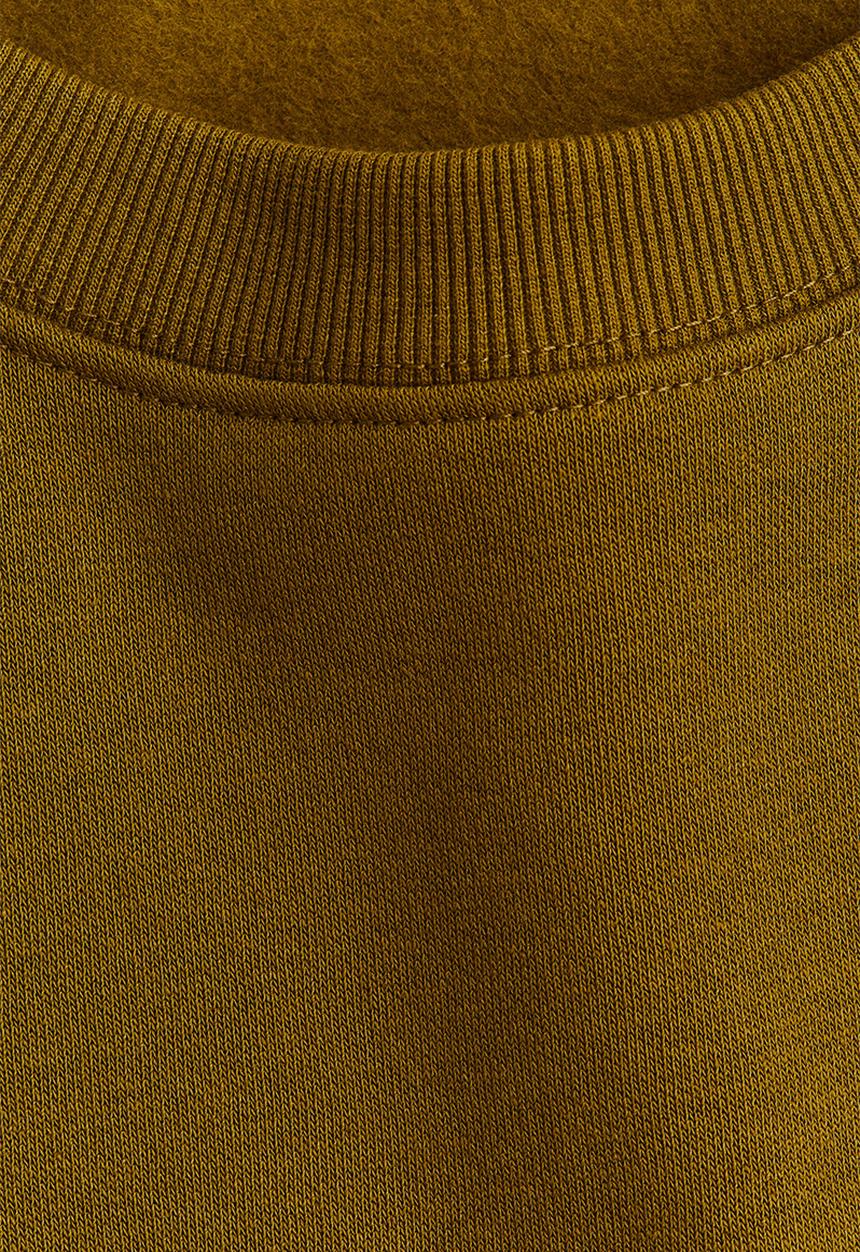 H&M - Text-motif sweatshirt - olive green ce soir