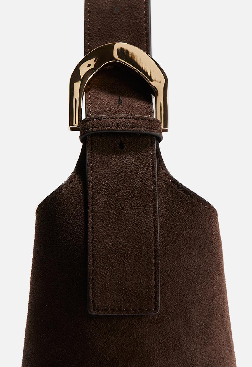H&M - Napped crossbody bag - dark brown