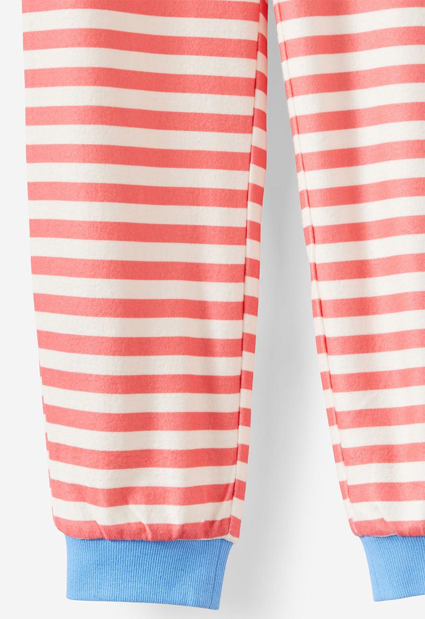 Cotton On - Snoozesoft Long Sleeve Pj Set License -Lcn Mif Coral Red Stripe/Miffy Face