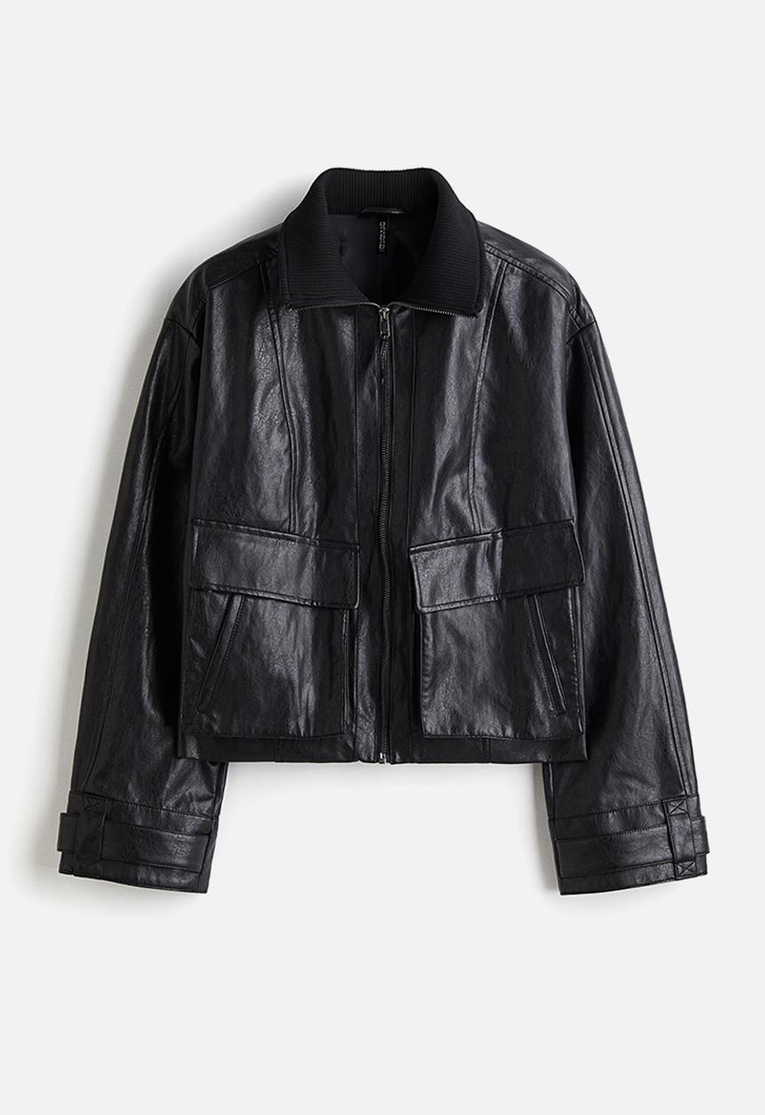 H&M - Aviator jacket - black
