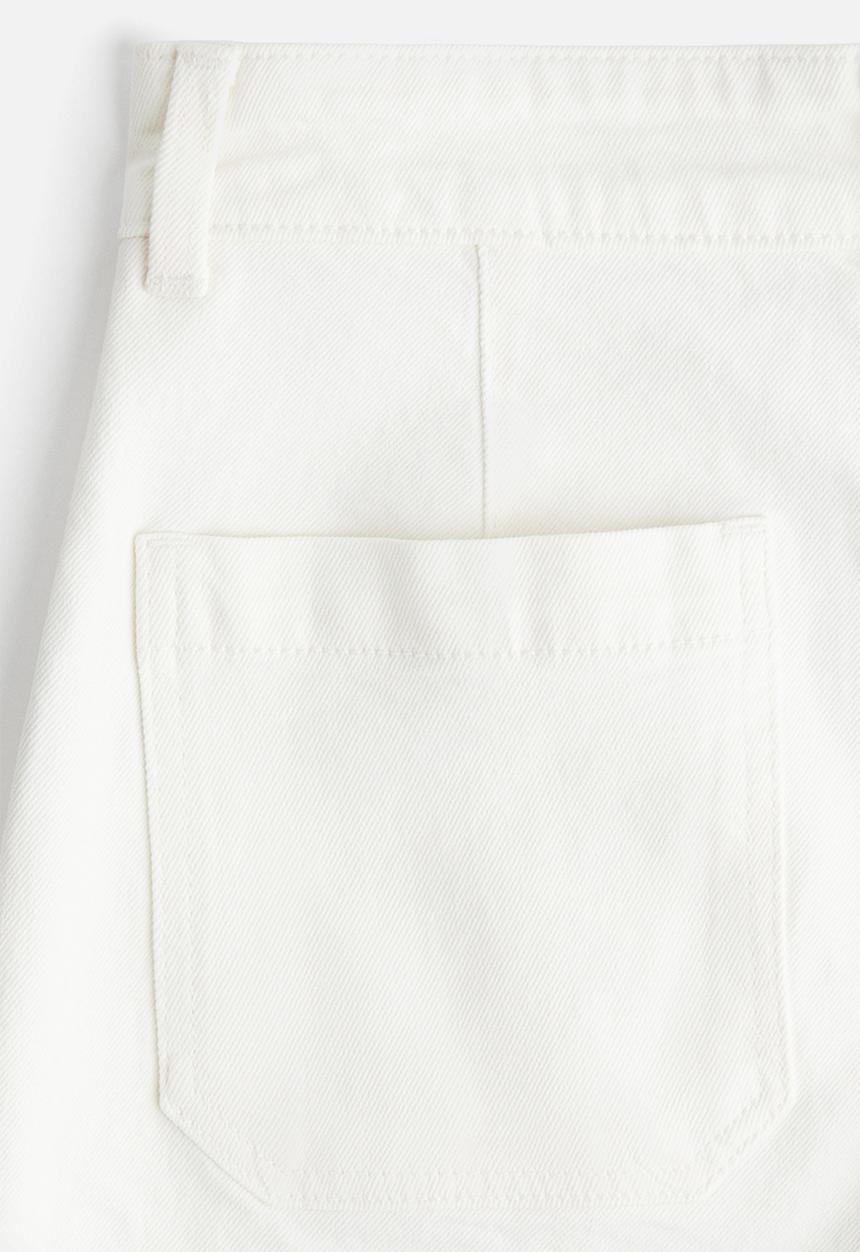 H&M - Wide high ankle jeans - white