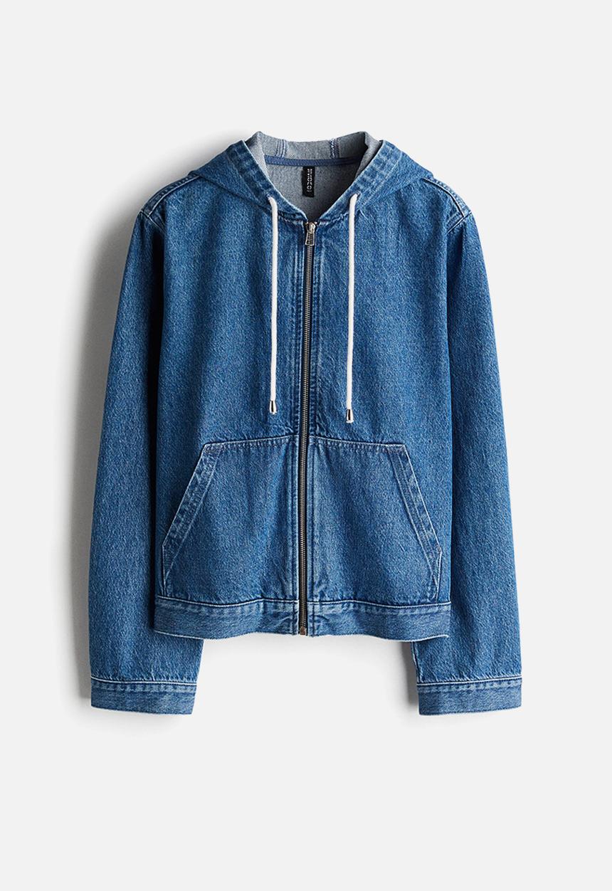 H&M - Hooded denim jacket - denim blue