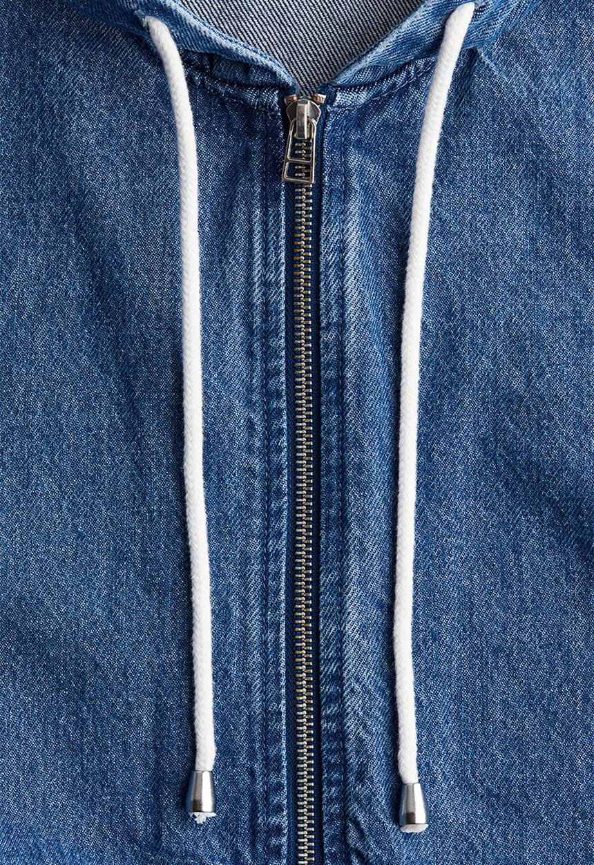 H&M - Hooded denim jacket - denim blue