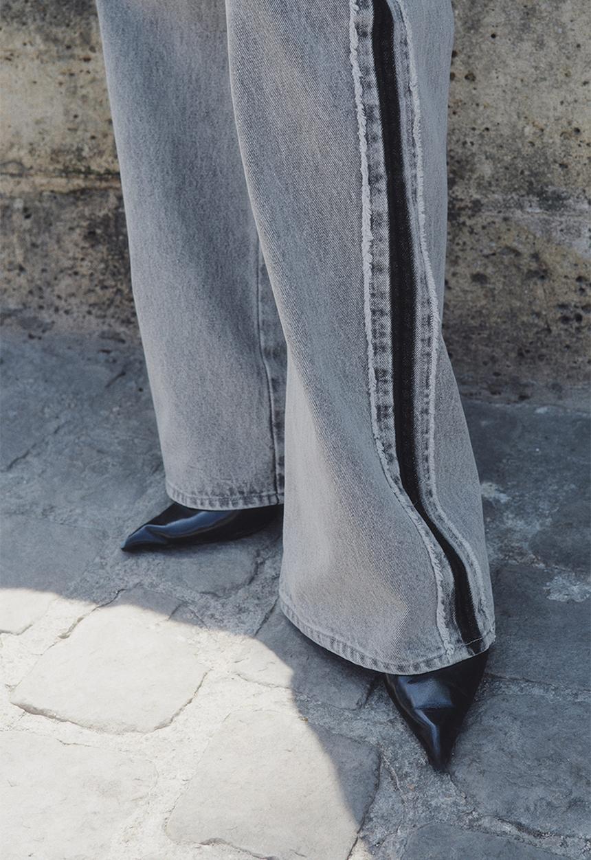 H&M - Side-panelled jeans - denim grey