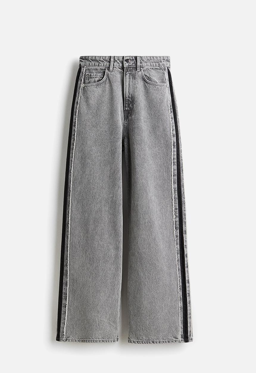 H&M - Side-panelled jeans - denim grey