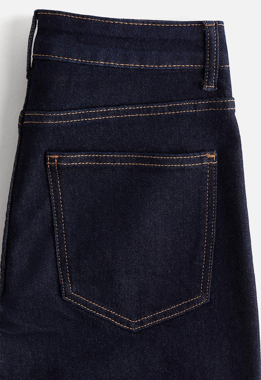 H&M - Wide high jeans - dark denim blue