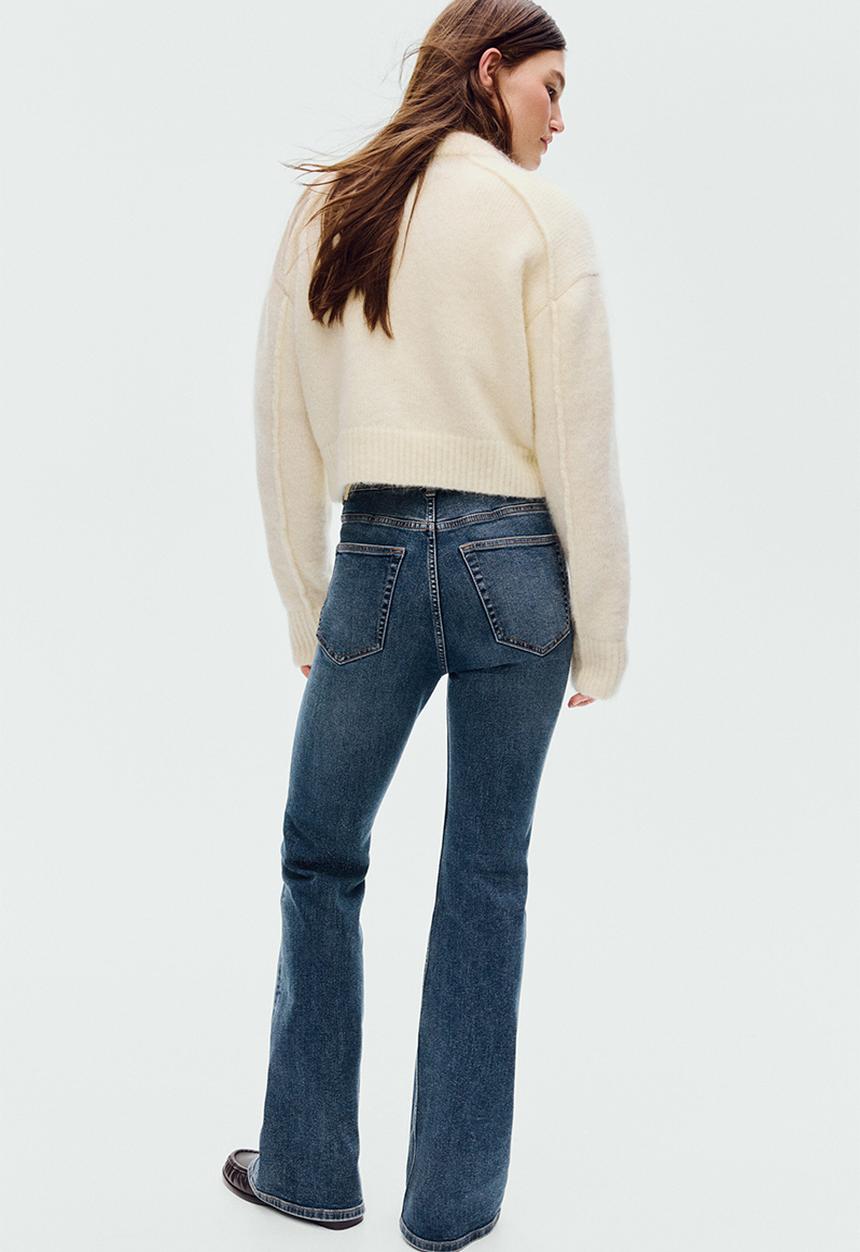 H&M - Flared high jeans - denim blue