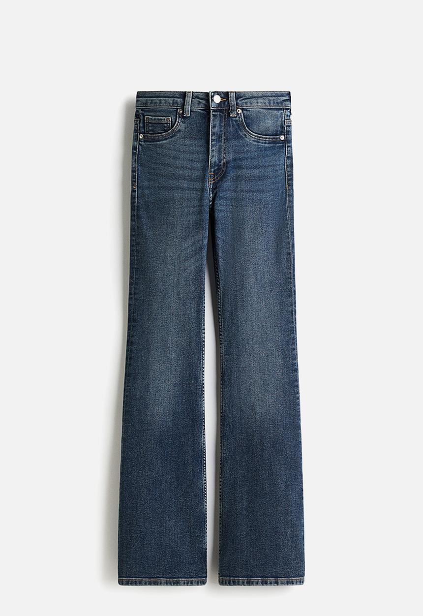 H&M - Flared high jeans - denim blue