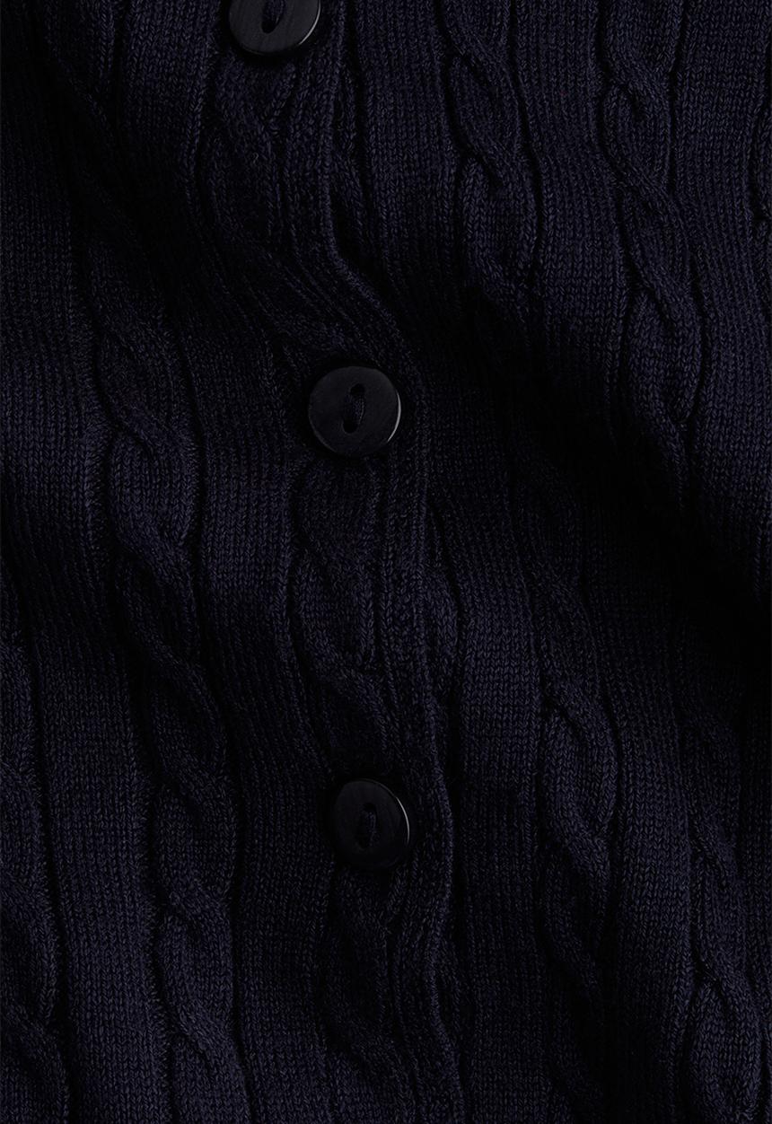 H&M - Cable-knit cardigan - navy blue