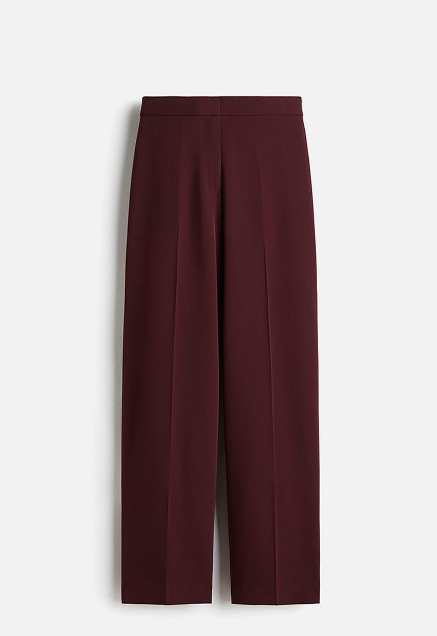H&M - Tailored trousers - burgundy