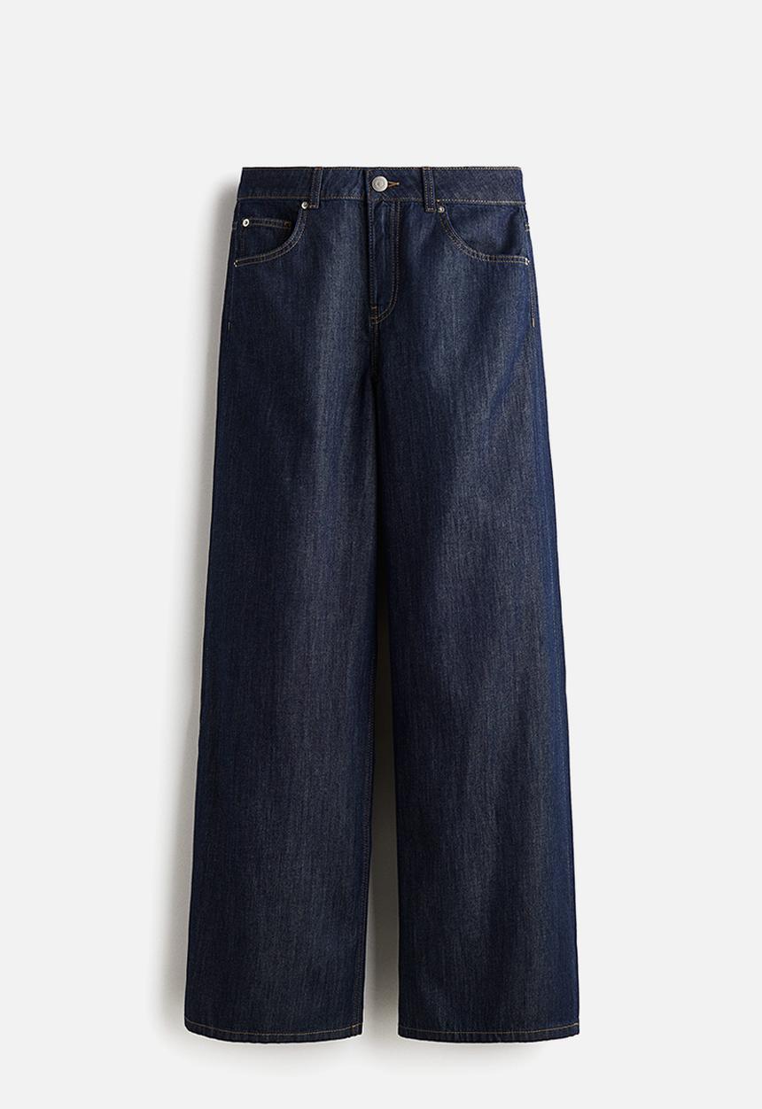 H&M - Wide regular jeans - dark denim blue