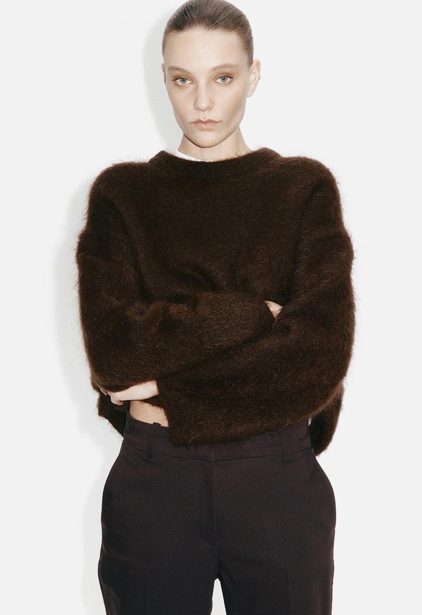 H&M - Cigarette trousers - dark brown