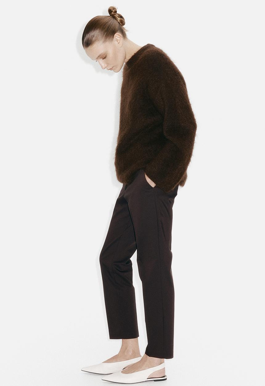 H&M - Cigarette trousers - dark brown