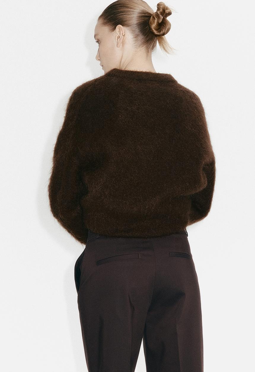 H&M - Cigarette trousers - dark brown