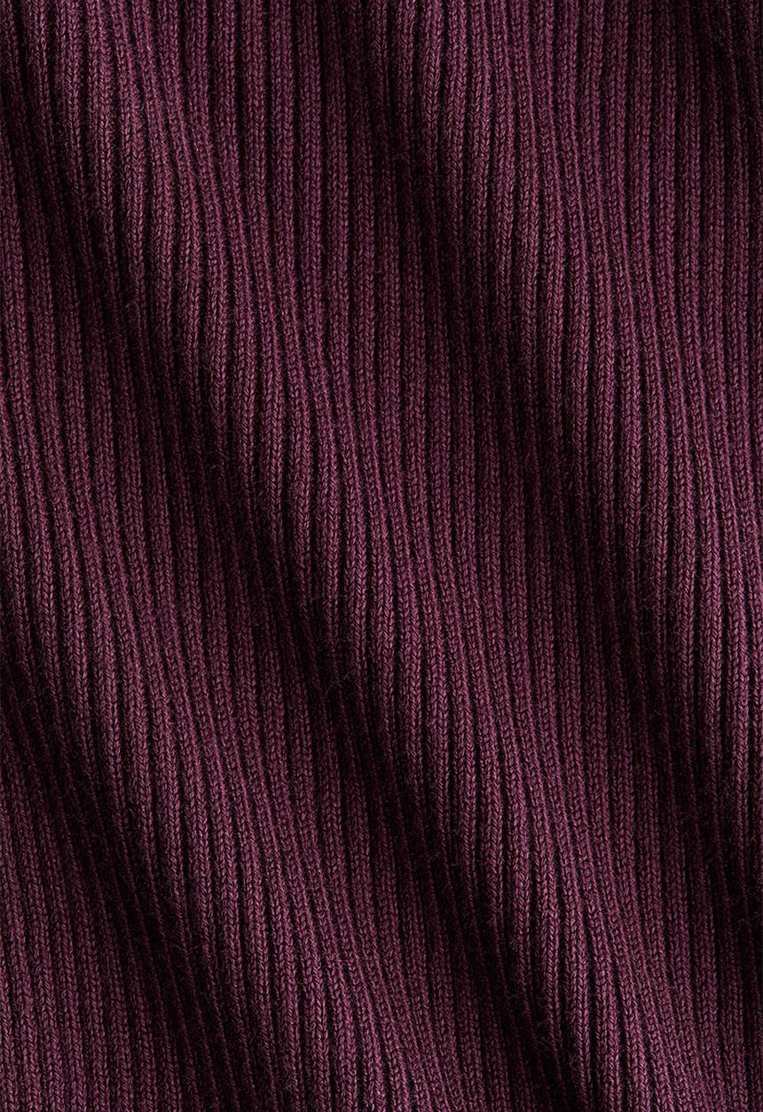H&M - Frill-trimmed cardigan - plum red