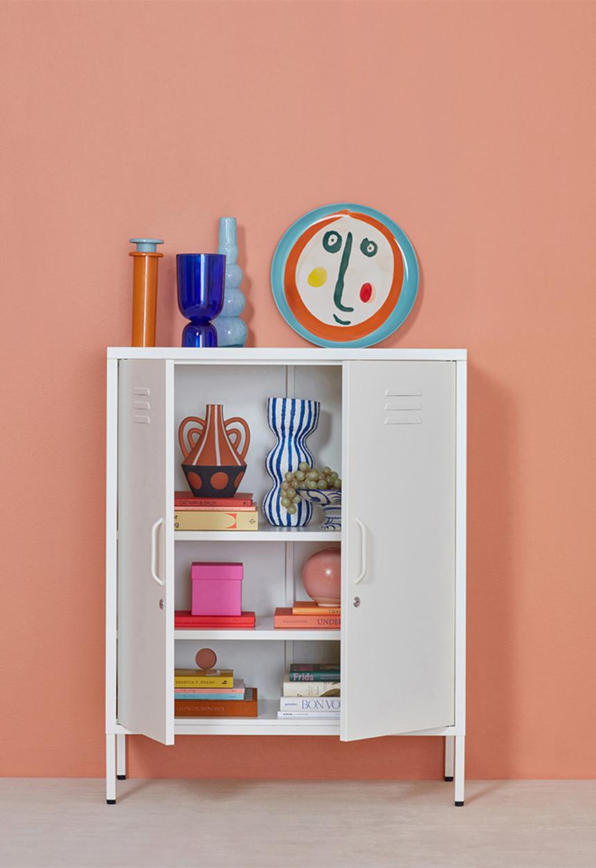 Popstrukt - Sugar Cube Storage Cabinet - Soft White