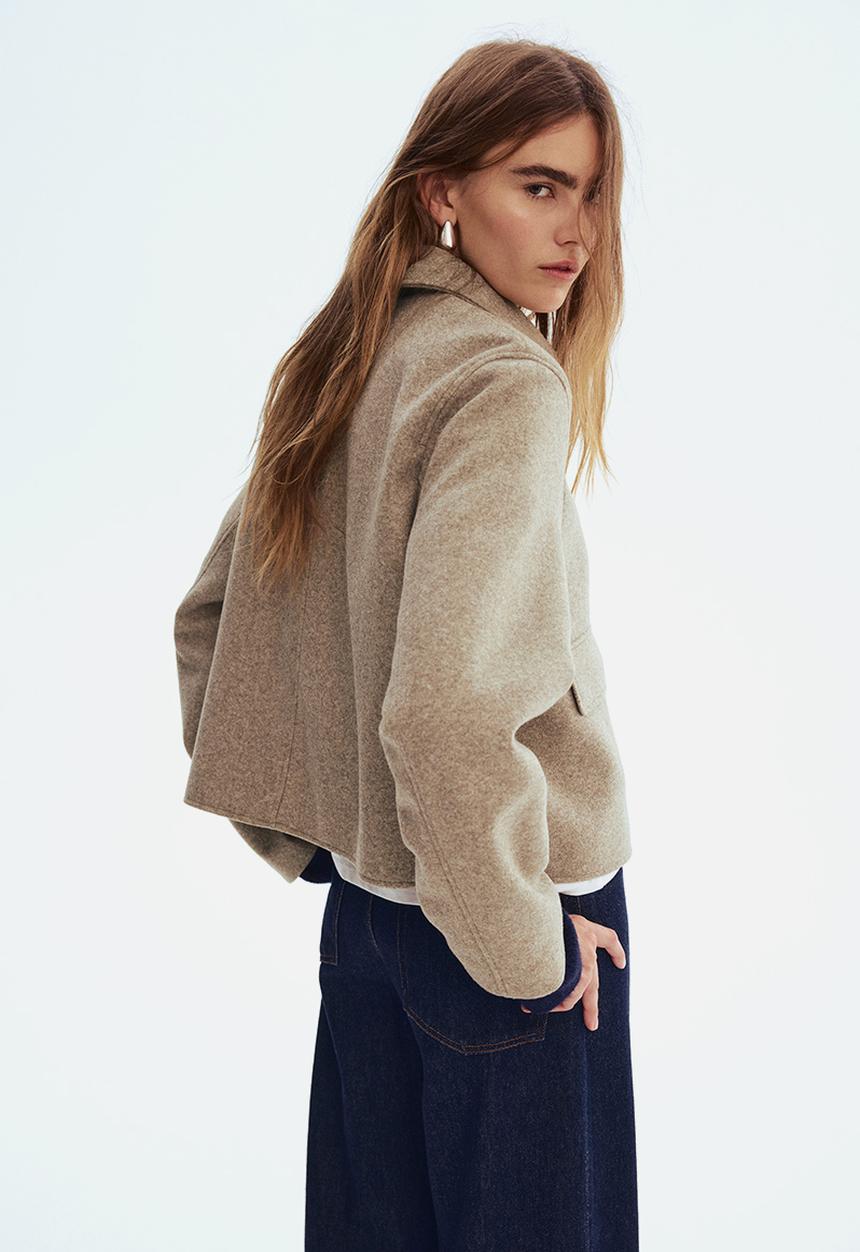 H&M - Collared jacket - beige