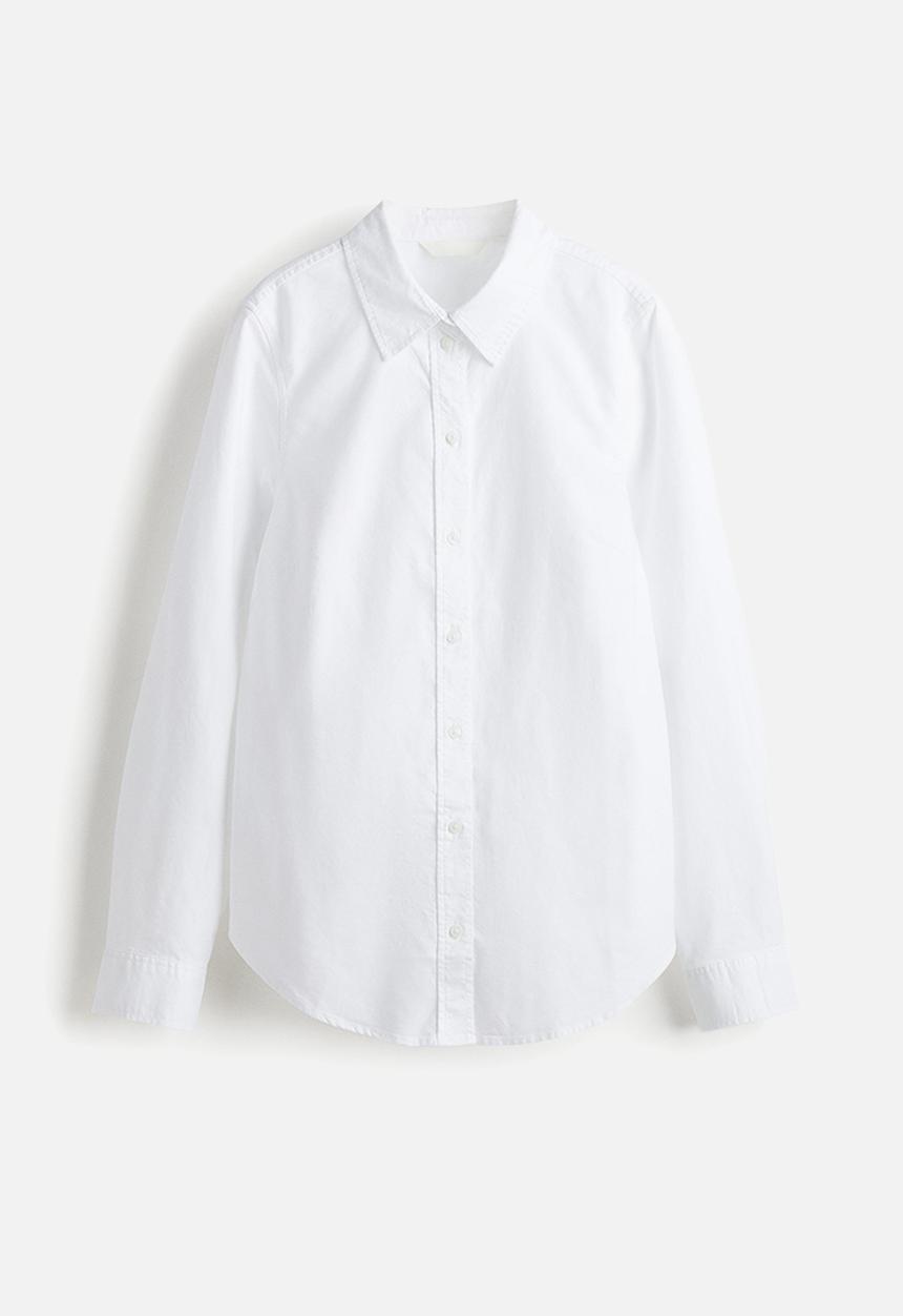 H&M - Fitted oxford shirt - white