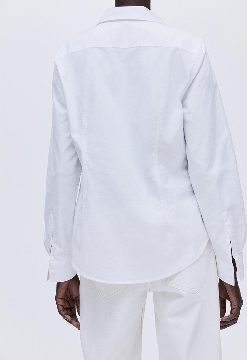 H&M - Fitted oxford shirt - white