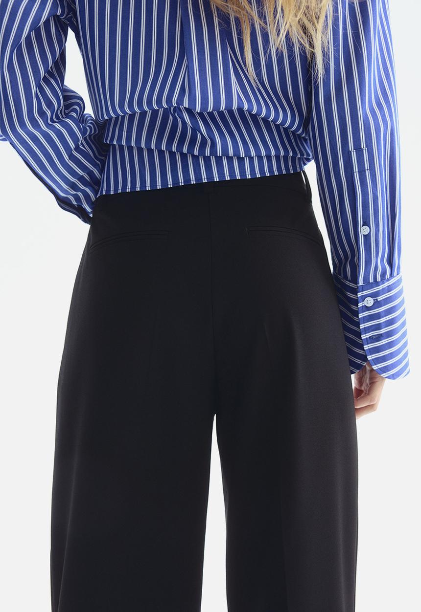 H&M - Straight trousers - black