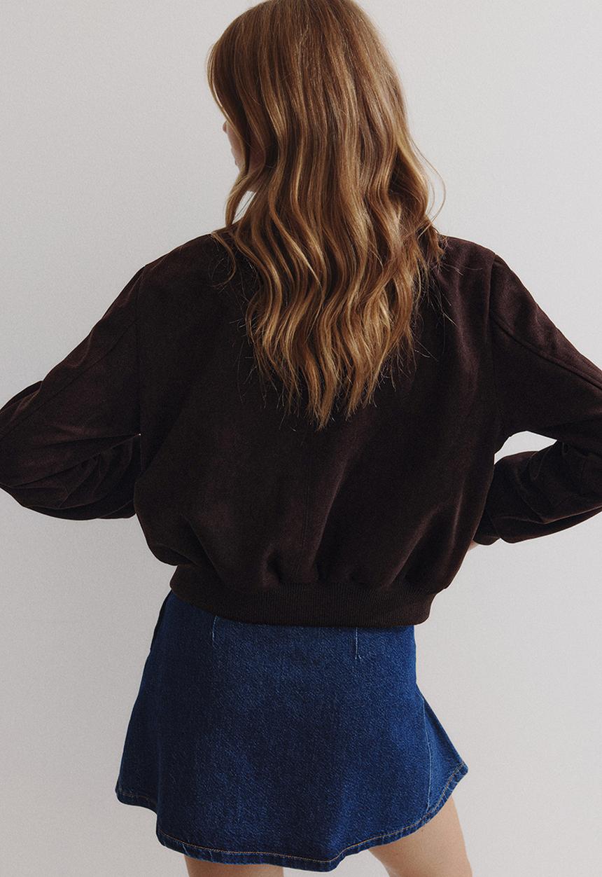 H&M - Bomber jacket - dark brown