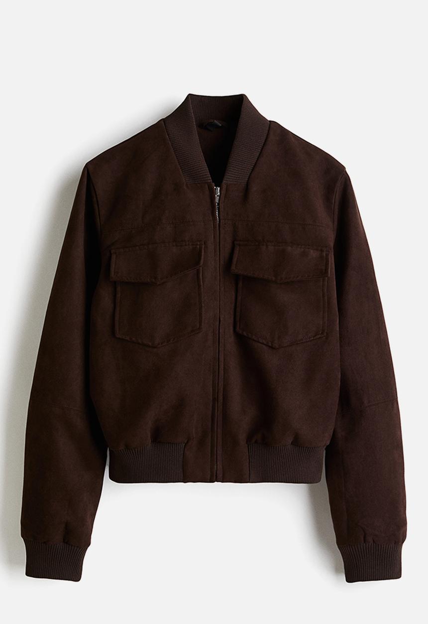 H&M - Bomber jacket - dark brown