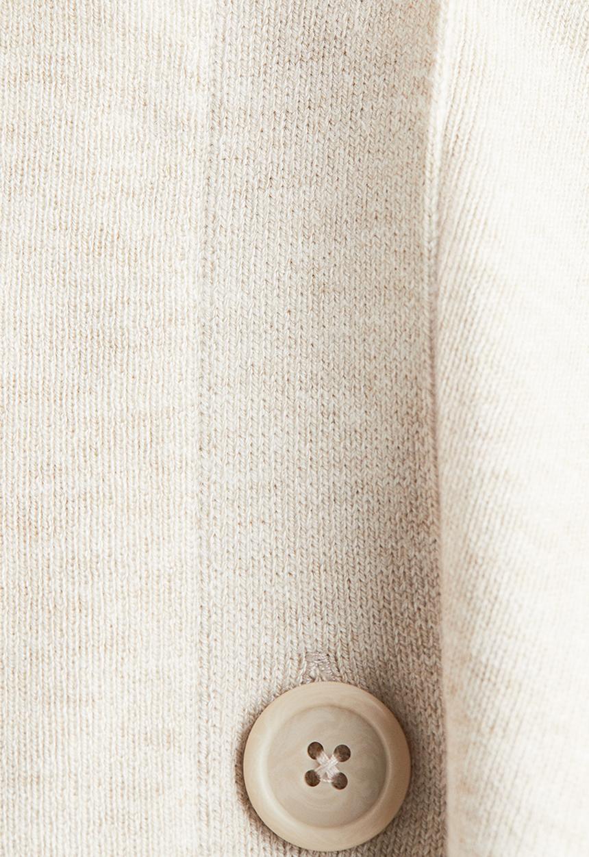 H&M - Fine-knit cardigan - light beige marl